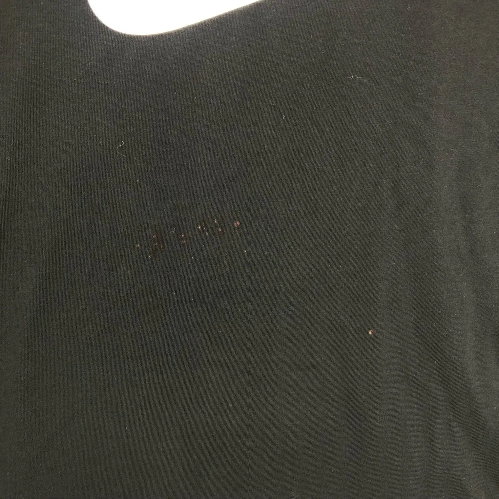 Nike Tshirt Womens Large Swoosh Checkmark Black Athletic Workout Dri Fit Shirt